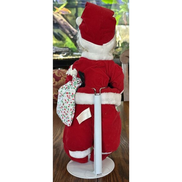 Vintage Collectible 1988 Brinn's December Christmas Calendar Clown Doll & Stand - Picture 2 of 2